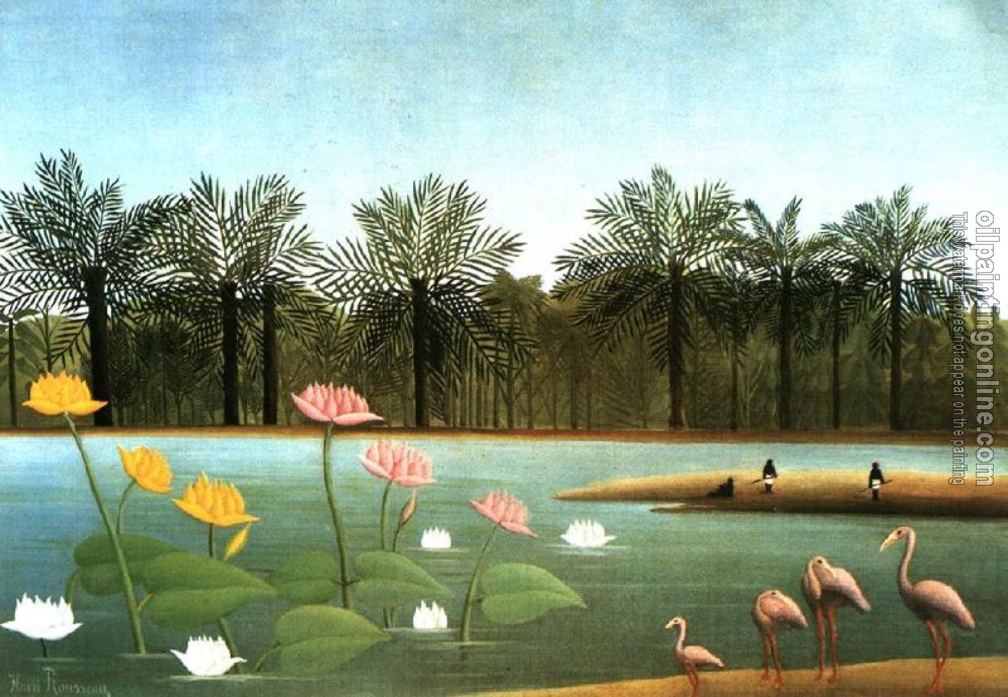 Henri Rousseau - The Flamingos